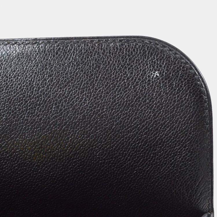 Pre Owned Hermes Black Box Calf Leather Handbag