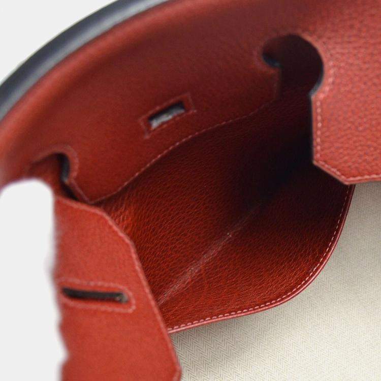 Pre Owned Hermes Rouge Crinoline Taurillon Clemence Birkin 35 Handbag 