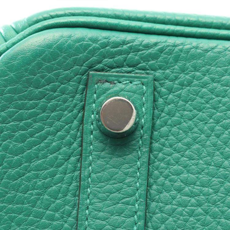 Pre Owned Hermes Khaki Vert Vertigo Taurillon Clemence Leather Birkin 30 Bag