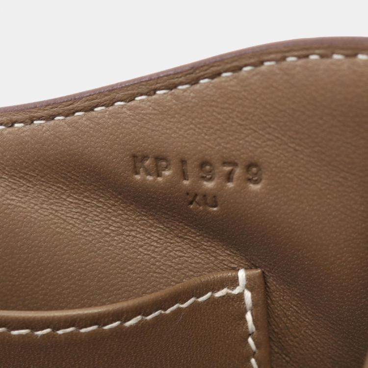 Pre Owned Hermes Etoupe Grey Epsom Leather Constance Elan Shoulder Bag