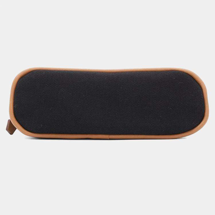 Pre Owned Hermes Black Cotton Leather Bolide Mini Pouch