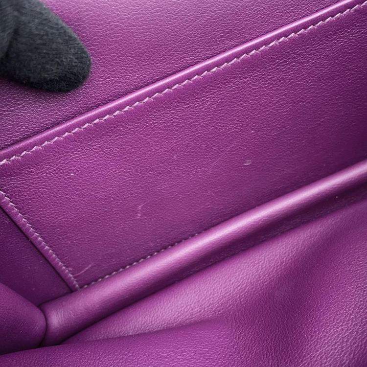 Pre Owned Hermes Evercolor Elan Anemone Constance Shoulder Bag