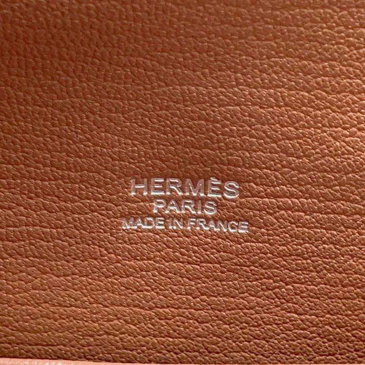 Pre Owned Hermes Natural/Fauve Willow Barenia Leather Bolit Picnic Size 24