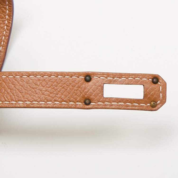 Pre Owned Hermès Gold Epsom Leather Kelly To Go Wallet