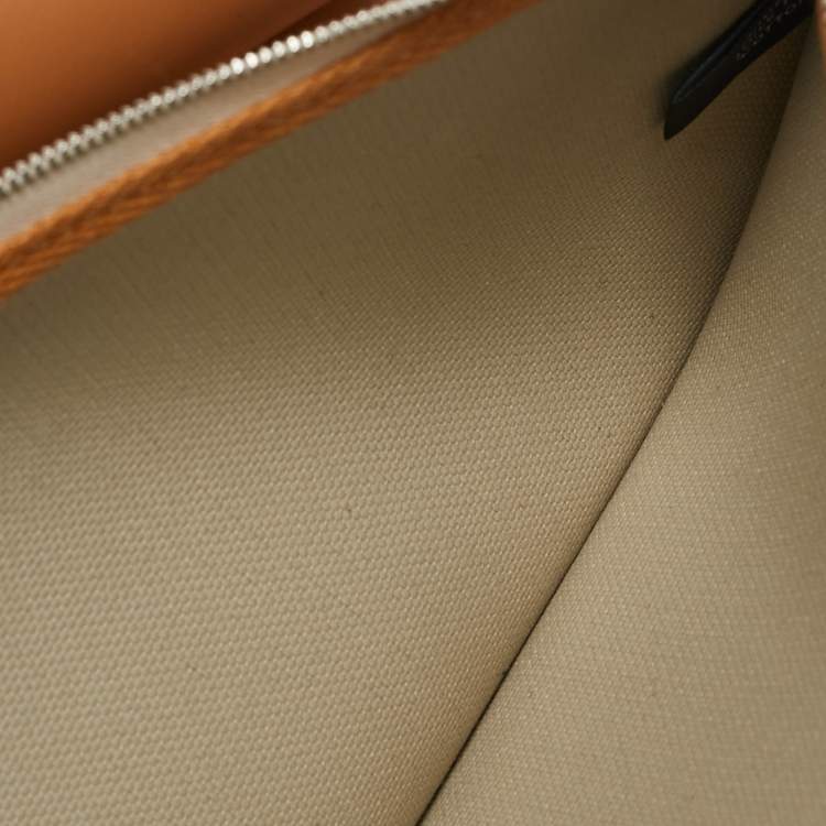 Pre Owned Hermes Ecru/Beige /Naturel Sable Canvas and Leather Herbag Zip Cabine Bag