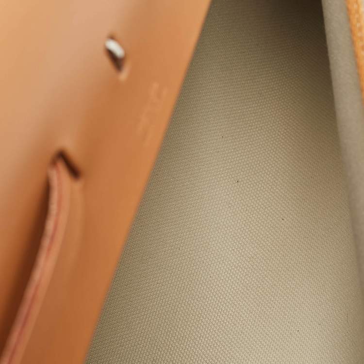 Pre Owned Hermes Ecru/Beige /Naturel Sable Canvas and Leather Herbag Zip Cabine Bag