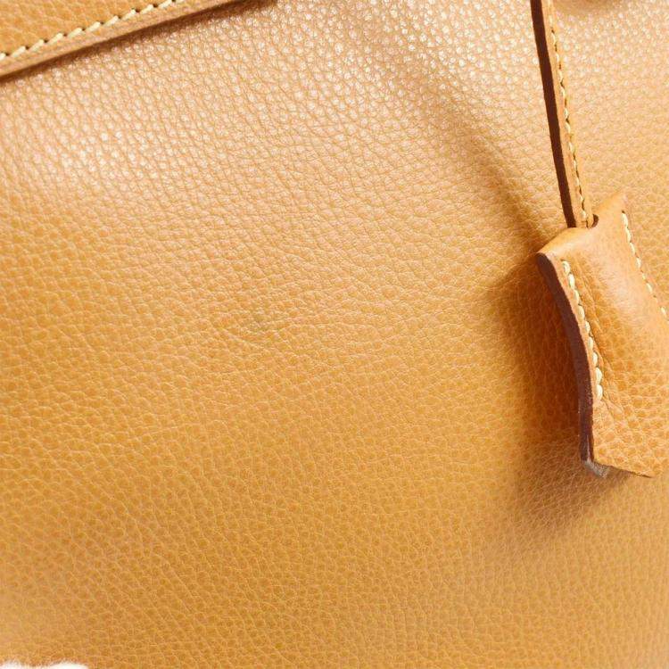 Pre Owned Hermes Natural Liegee Haut a Courroies 32 Handbag 