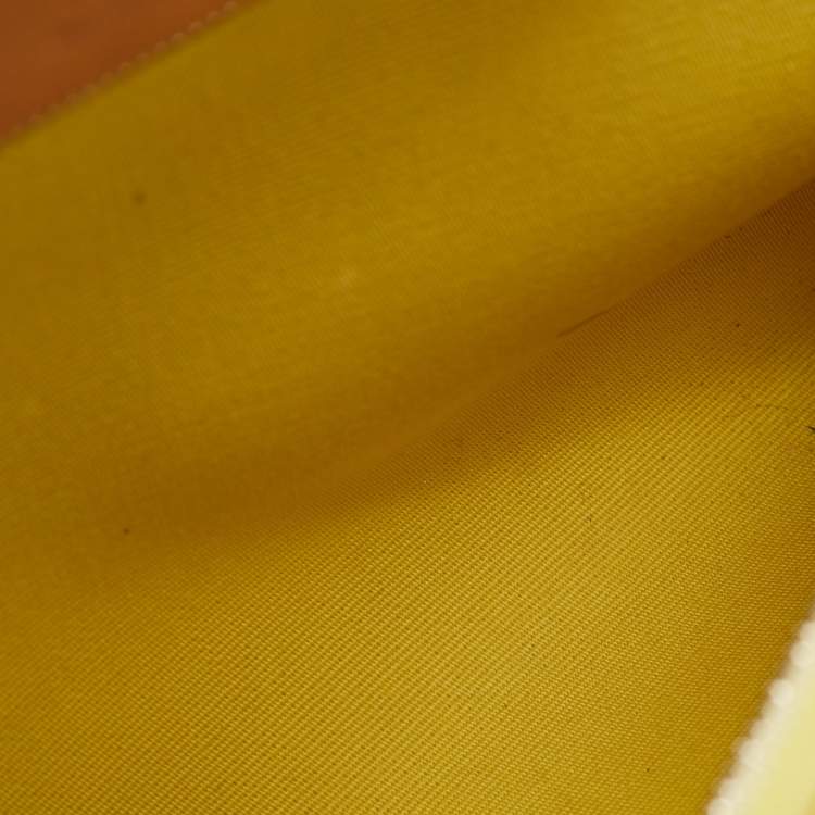 Pre Owned Hermes Soufre/Natural Toile Canvas and Vache Leather Herbag Zip 31 Bag
