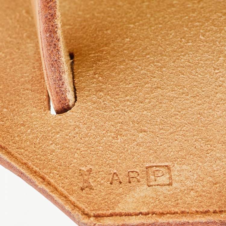 Pre Owned Hermes Soufre/Natural Toile Canvas and Vache Leather Herbag Zip 31 Bag