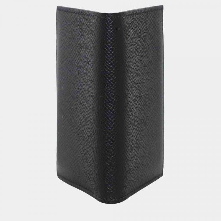 Pre Owned Hermes Black Epsom Leather MC2 Euclide Card Holder