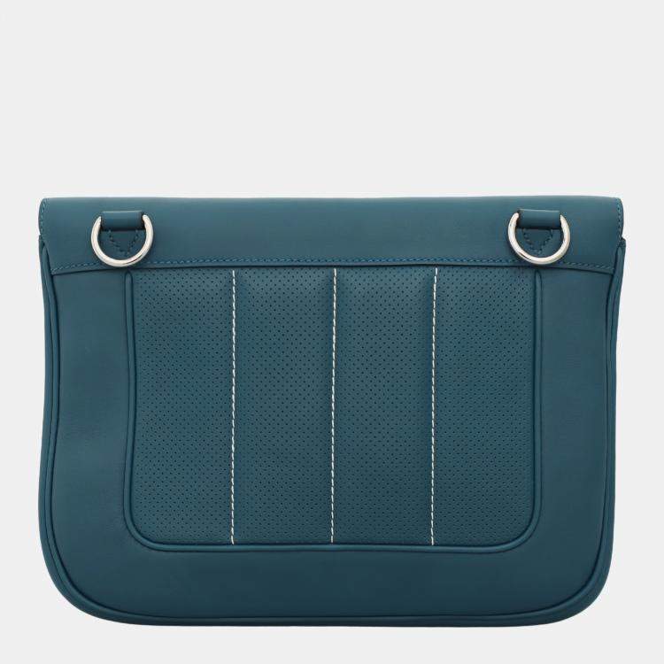 Pre Owned Hermes Blue  Berline 28 Shoulder Bag