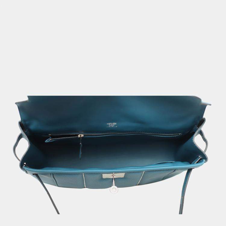 Pre Owned Hermes Blue  Berline 28 Shoulder Bag