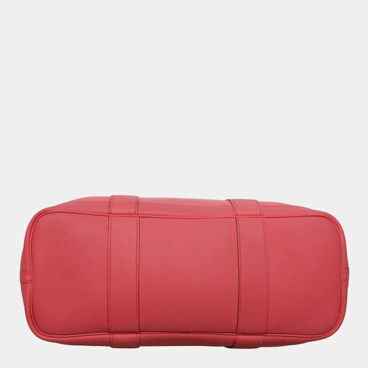 Pre Owned Hermes Pink Garden Party Zip Tote