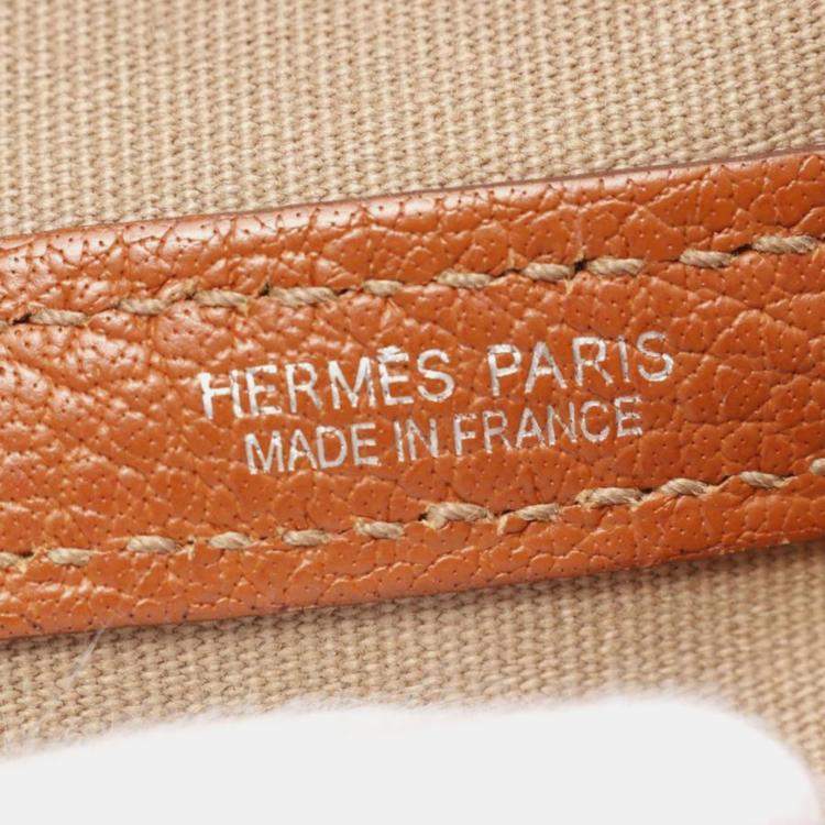 Pre Owned Hermes Orange Potiron Garden Party TPM Bag