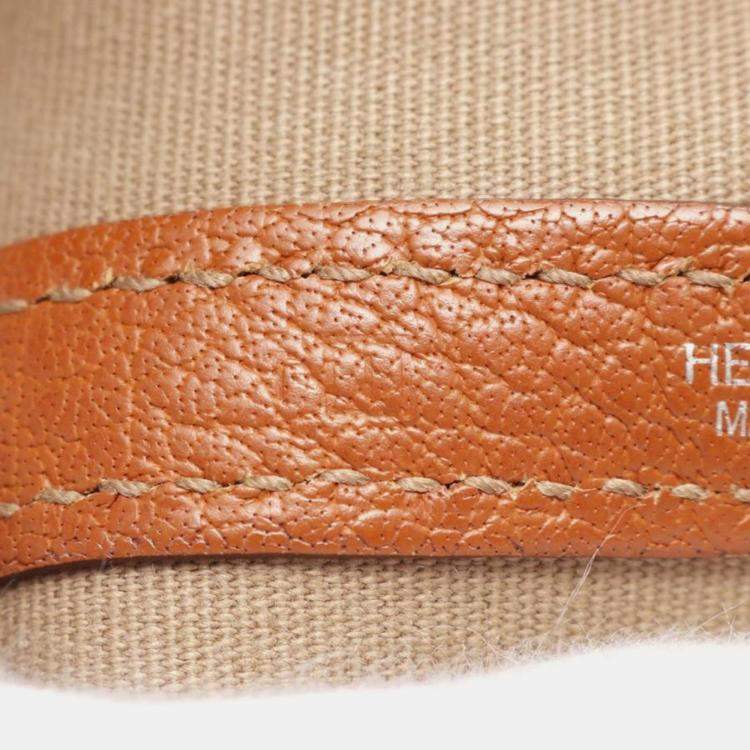Pre Owned Hermes Orange Potiron Garden Party TPM Bag