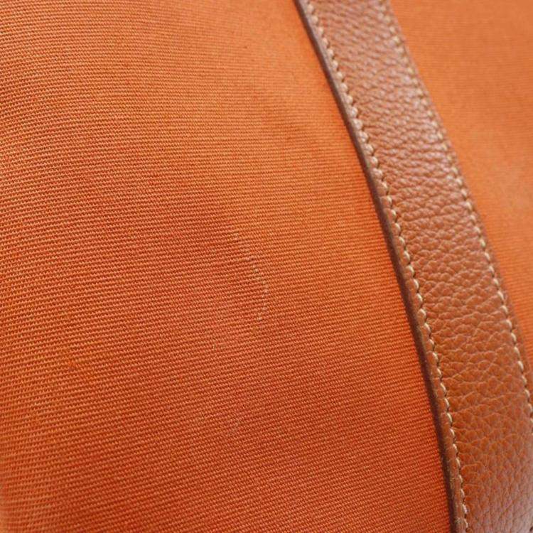 Pre Owned Hermes Orange Potiron Garden Party TPM Bag