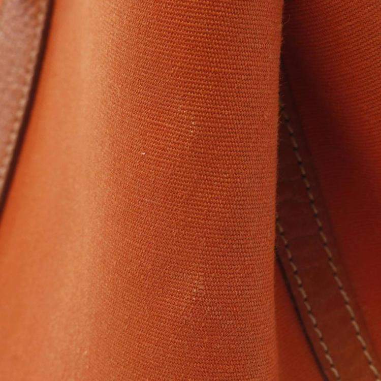 Pre Owned Hermes Orange Potiron Garden Party TPM Bag