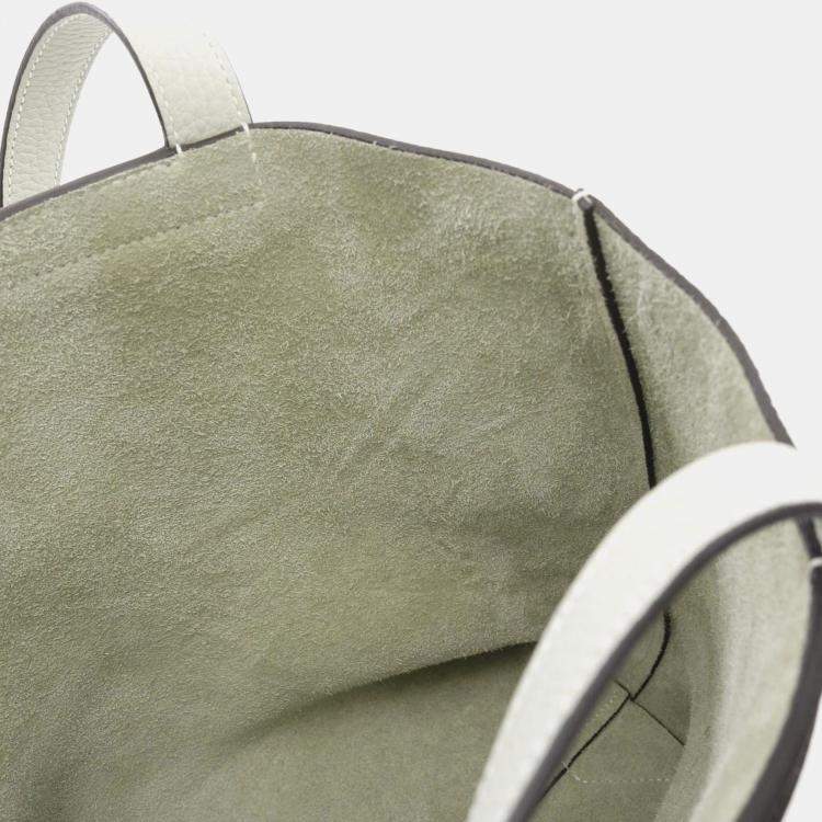 Pre Owned Hermes Clemence Leather Cabas 31 Tote Bag