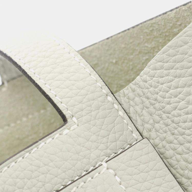 Pre Owned Hermes Clemence Leather Cabas 31 Tote Bag