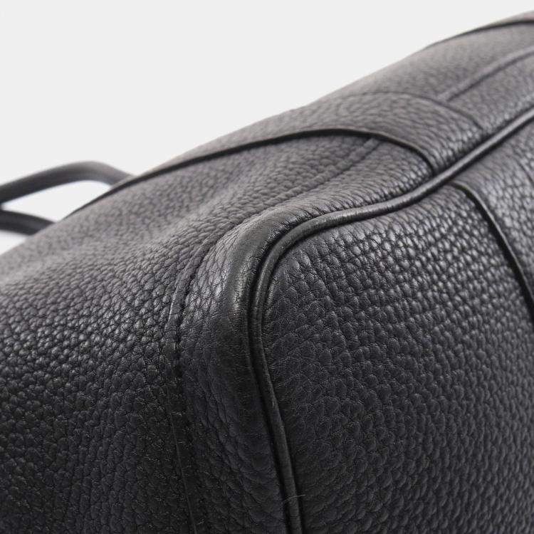 Pre Owned Hermes Black Leather Garden Party Tote Bag
