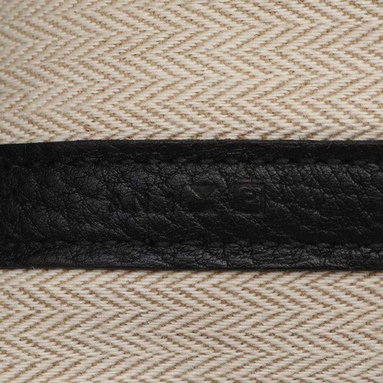 Pre Owned Hermes Black Leather Garden Party Tote Bag