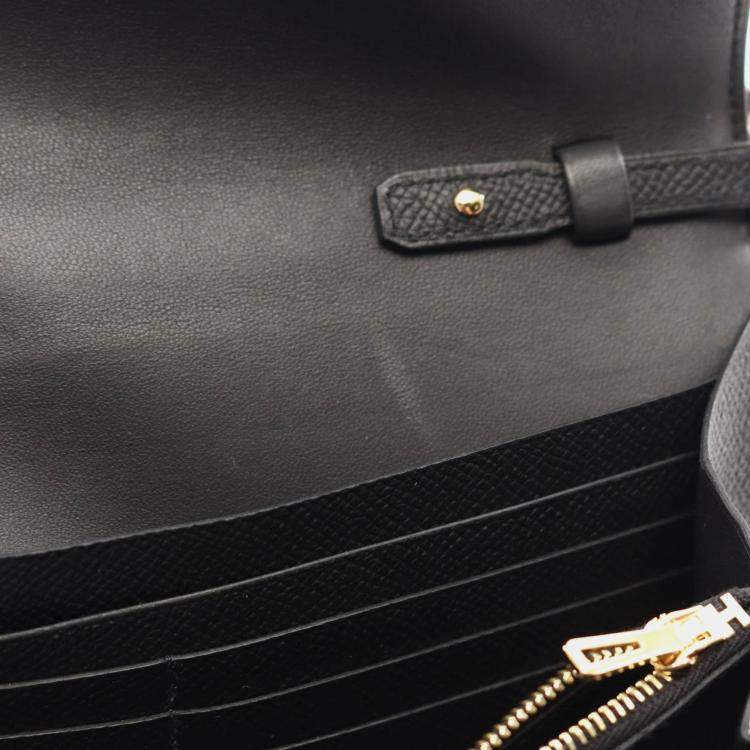 Pre Owned Hermes Black Epsom Leather Constance To Go Shoulder Bag