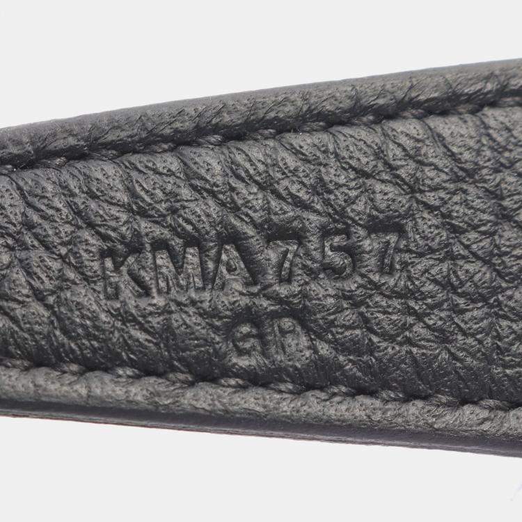 Pre Owned Hermes Black Taurillon Clemence Lindy 26 Shoulder Bag  