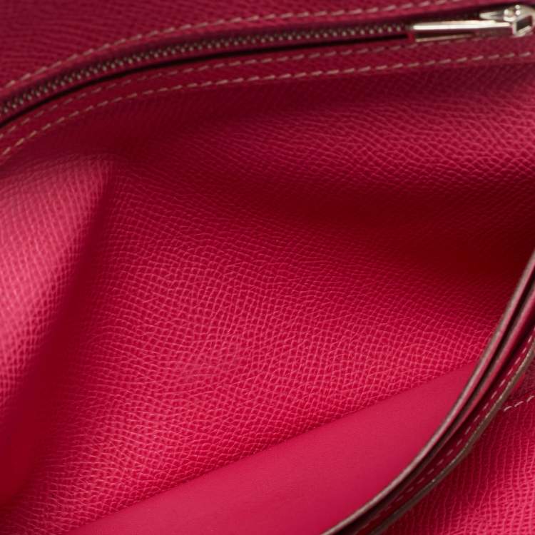 Pre Owned Hermes Tosca/Rose Tyrien Epsom Leather Bearn Gusset Wallet