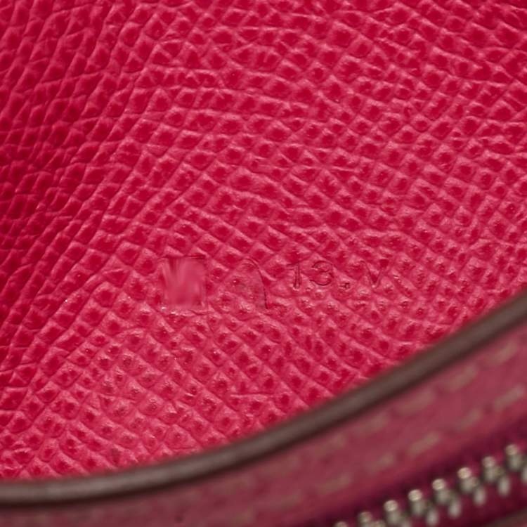 Pre Owned Hermes Tosca/Rose Tyrien Epsom Leather Bearn Gusset Wallet