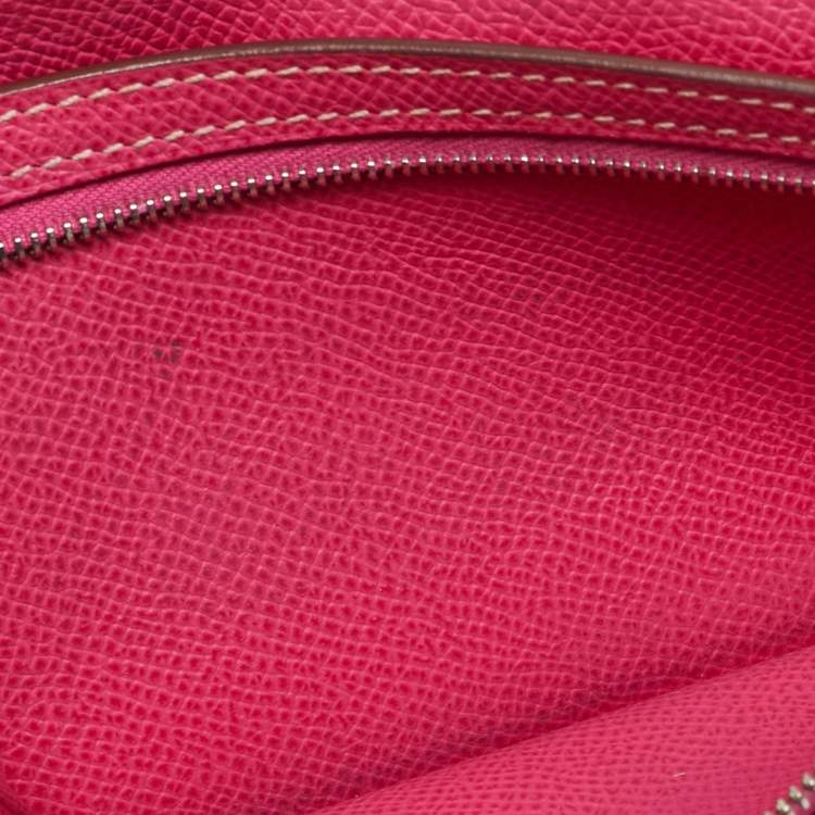 Pre Owned Hermes Tosca/Rose Tyrien Epsom Leather Bearn Gusset Wallet