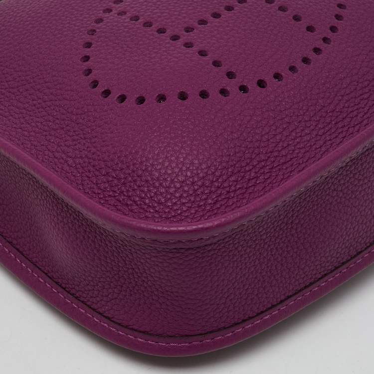 Pre Owned Hermès Anemone/Blue Marine Taurillon Maurice Leather Evelyne Amazon TPM Bag