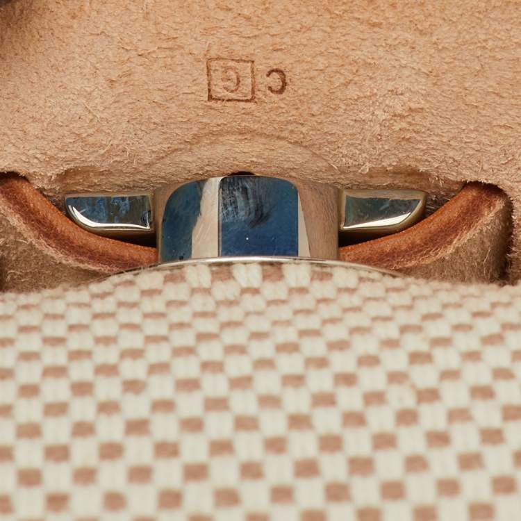 Pre Owned Hermes Ecru/Natural Toile and Vache Hunter 2-in-1 Herbag 39 Bag
