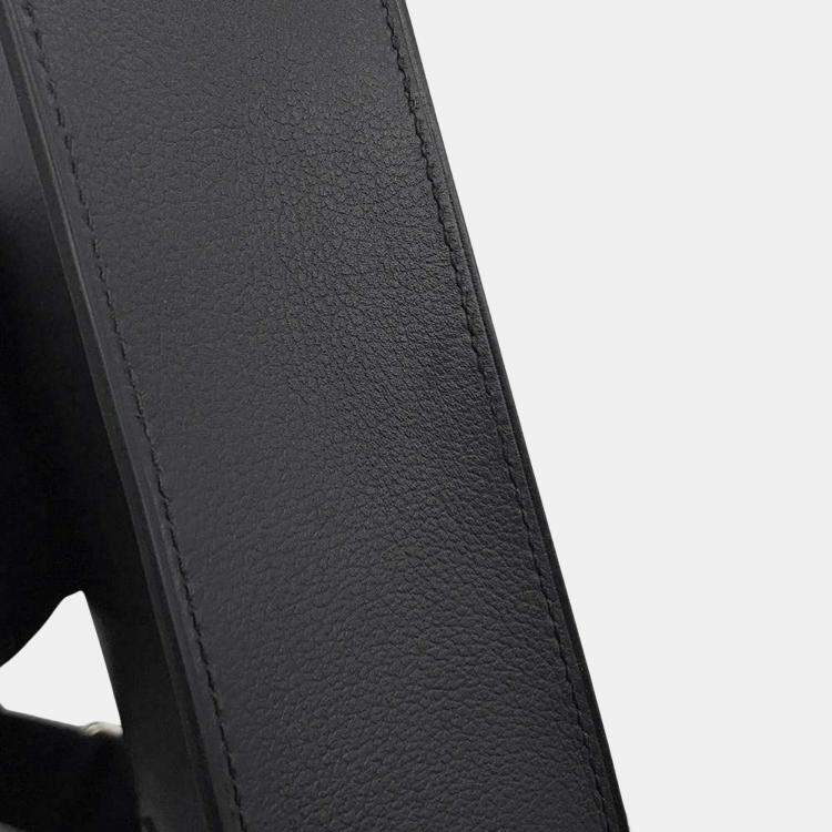 Pre Owned Hermes Jypsiere Mini Black Evercolor Leather Shoulder Bag