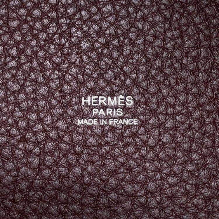 Pre Owned Hermes Picotin 22 Prune Taurillon Clemence Handbag