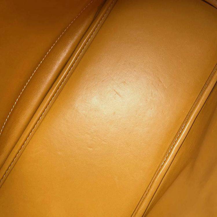 Pre Owned Hermes Bolide 35 Natural Sable Fjord Leather Bag