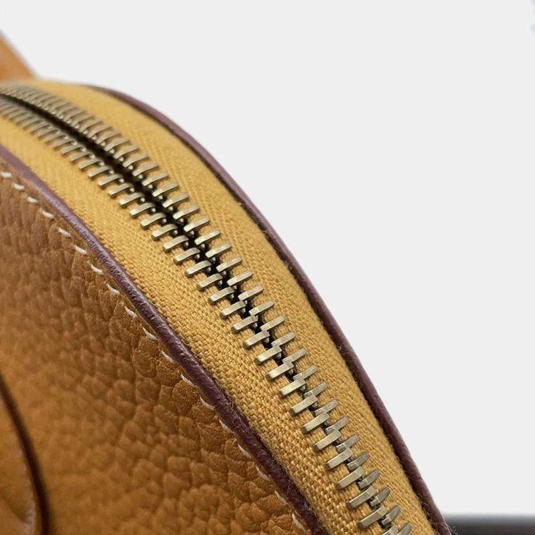 Pre Owned Hermes Bolide 35 Natural Sable Fjord Leather Bag