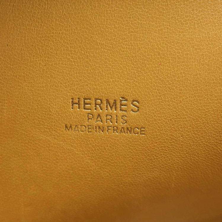 Pre Owned Hermes Bolide 35 Natural Sable Fjord Leather Bag