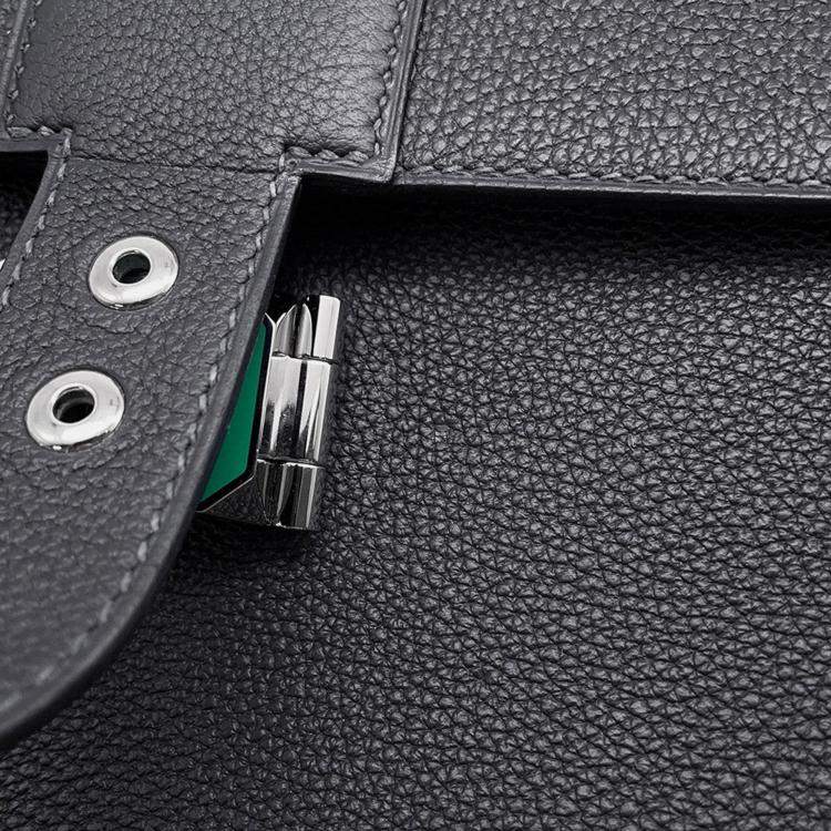 Pre Owned  Hermes Sac Adepesh 21 Caban Togo Leather Shoulder Bag