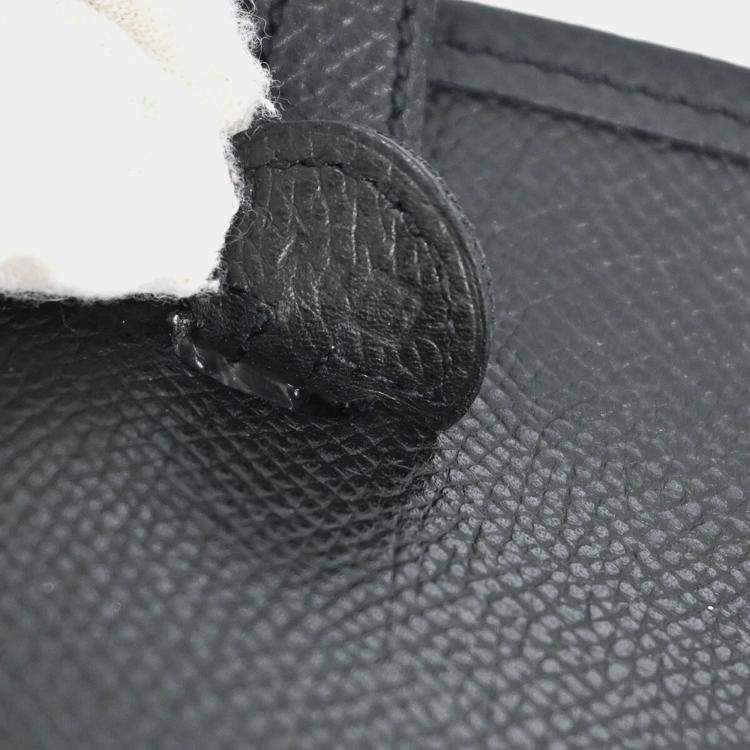 Pre Owned Hermes Evelyne TPM Black Epsom Leather Shoulder Bag