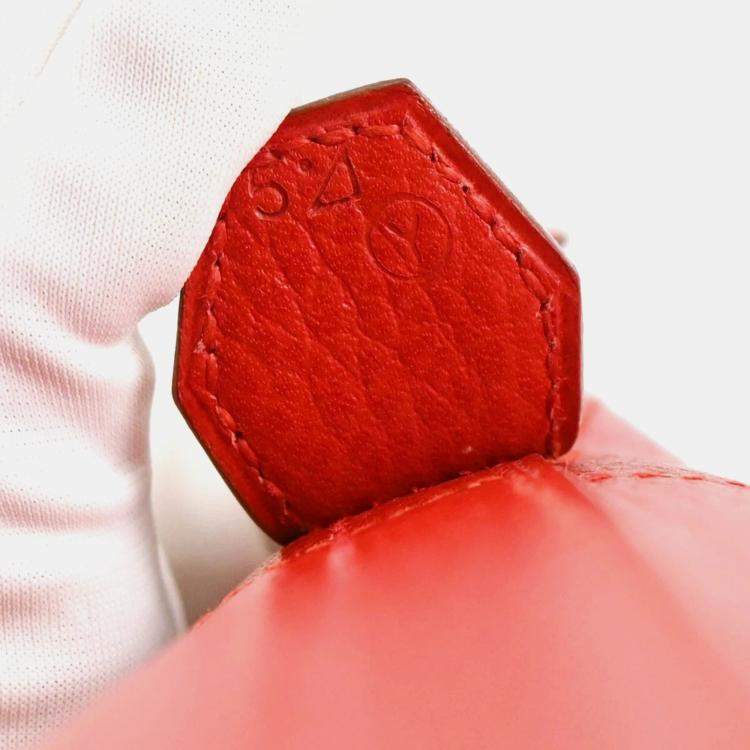 Pre Owned Hermes Bolide 35 Rouge Vif Ardennes Handbag