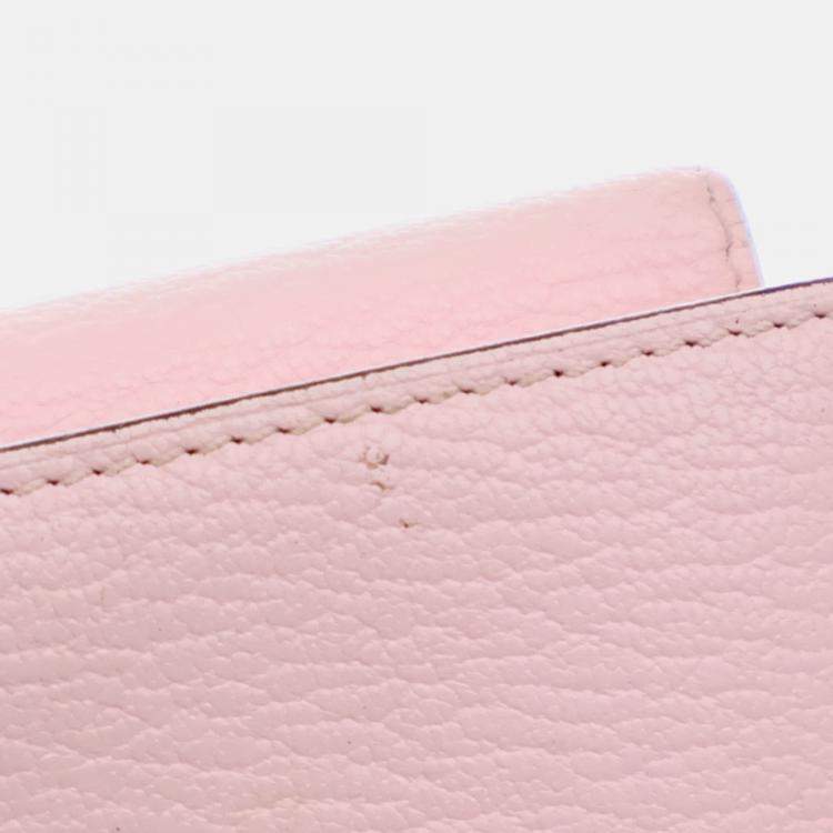 Pre Owned Hermes Bearn Rose Sakura Chevre Wallet
