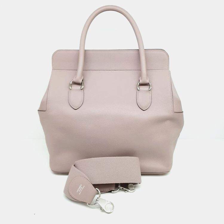Pre Owned Hermes Toolbox 26 Pink Leather bag