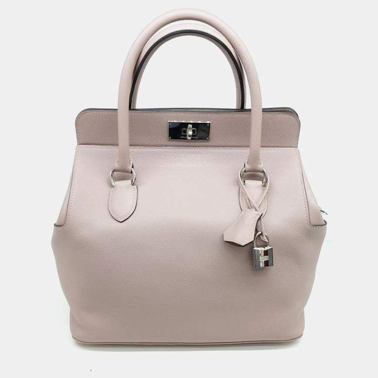 Pre Owned Hermes Toolbox 26 Pink Leather bag
