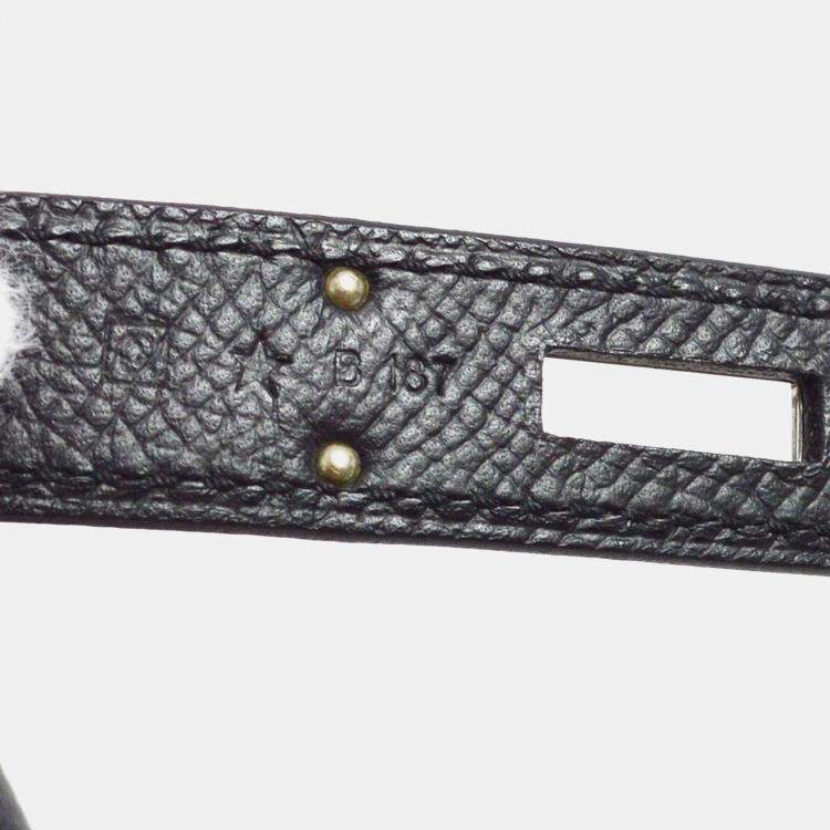 Pre Owned Hermes Birkin 30 Black Epsom Handbag
