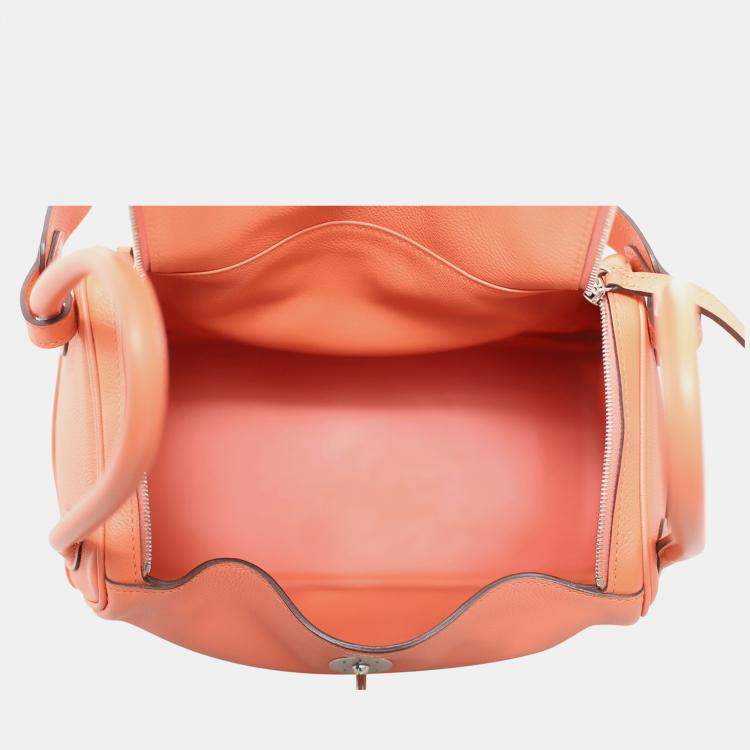 Pre Owned Hermes Lindy 26 Orange Bag