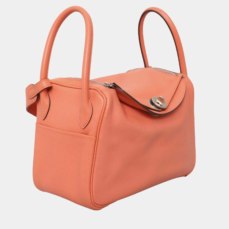 Pre Owned Hermes Lindy 26 Orange Bag