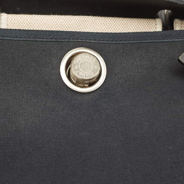 Pre Owned Hermes Black Canvas and Leather Herbag 31 Bag