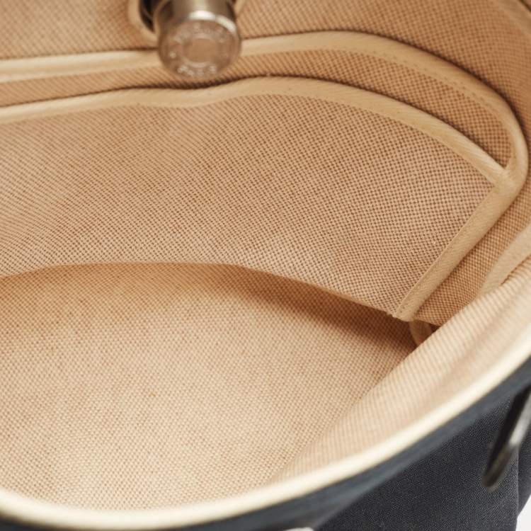 Pre Owned Hermes Black Canvas and Leather Herbag 31 Bag