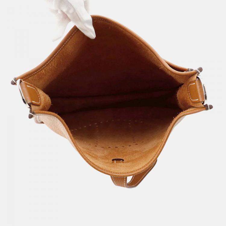 Pre Owned Hermès Evelyne 2 Gold Taurillon Clemence PM Hand Bag
