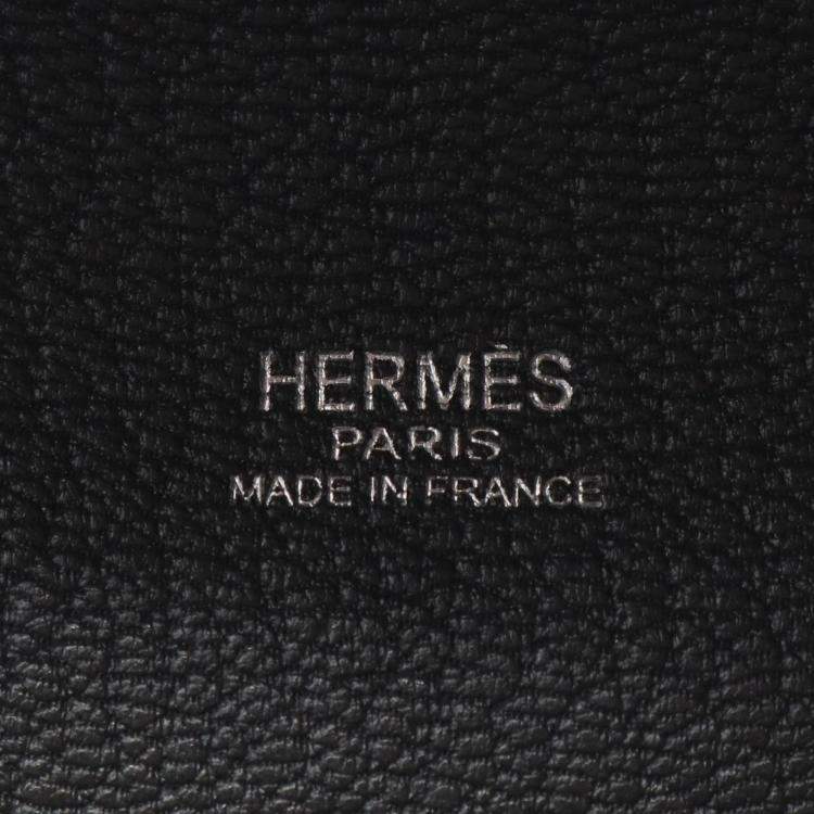 Pre Owned Hermes Sac En Vie Graphite Epsom Leather Shoulder Bag